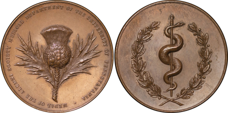 United States. Pennsylvania Æ Medallion for The University Medical Alumni. 1912. 