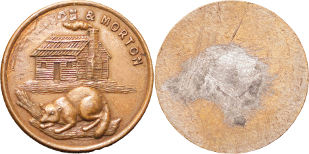 USA. Hard Times CU 1 Cent token. 1860-70. 