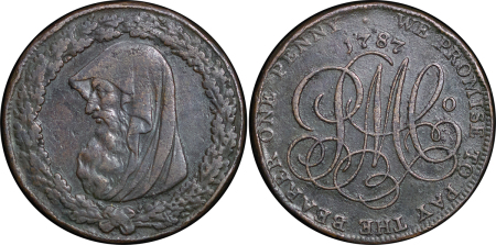 Great Britain, North Wales. Anglesey Parys Mines CU Penny Token. 1787. 