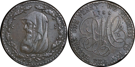 Great Britain, North Wales. Anglesey Parys Mines CU Penny Token. 1788.