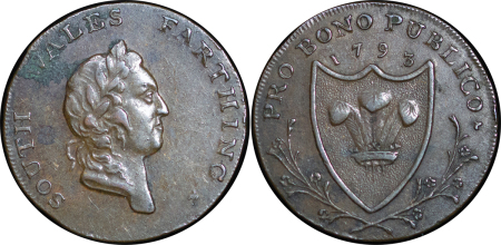Great Britain. South Wales CU Farthing Token. 1793.