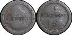 Great Britain. George III CU Cartwheel Penny, Counter Marked. 1797. 