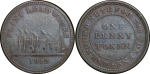 Great Britain, North Wales. Flint Lead Works CU Penny Token. 1813. 