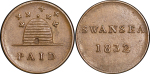 Great Britain, South Wales. Swansea CU Farthing Token. 1832.