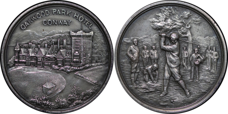 Great Britain, North Wales. Conway AR Golfing Hotel Medal. 1882. 