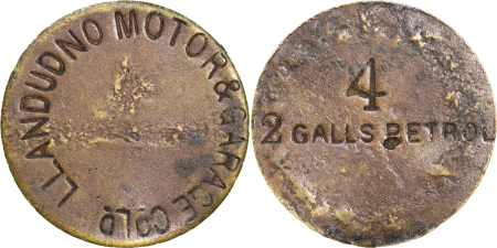 Great Britain, North Wales. Llandudno Motor & Garage Co. Ltd. BR Token. Circa 1907. 