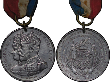 Great Britain, North Wales. Wrexham ALU Medal, Coronation of George V. 1911.