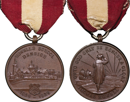 Great Britain, North Wales. Denbigh CU Howells School Medal. 1929.
