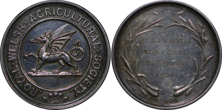 Great Britain, Wales. Royal Welsh Agricultural AR Prize Award. 1936. 