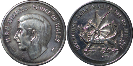 Great Britain, North Wales. Caernarvon AR Investiture Medal. 1969. 