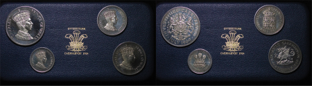 Great Britain, North Wales. Elizabeth II AR Set of 4 Medals for the Investiture of Prince Charles. 1969.