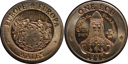 Great Britain, Wales. Europe trial BR Ecu. 1992. 
