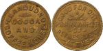 Great Britain, North Wales. Llandudno CU Cocoa Rooms CU Penny Token. ND.