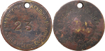 Great Britain, North Wales. Bagillt, Bettisfiled Colliery BR Miner Lamp Check/Tally. 1872-1934. 
