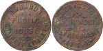 Great Britain, North Wales. Wrexham CU Rhuabon Public House Penny Token. Circa 1880-1910.
