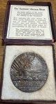 Great Britain & Germany. Sinking of The Lusitania Æ Propaganda boxed medallion. 1915.