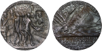 Great Britain & Germany. George V Æ Medallion, Sinking of The Lusitania. 1915. 