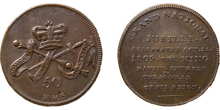 Great Britain. George IIII CU Medalet. 1809.