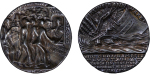 Great Britain & Germany. George V Æ Medallion, Sinking of The Lusitania.1915. 