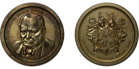 Great Britain. Sir Winston Churchill AR Picture medal collection. 1974.