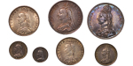 Great Britain. Victoria AR Specimen Jubilee Year boxed set of 7 coins. 1887. 