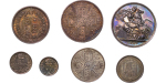 Great Britain. Victoria AR Specimen Jubilee Year boxed set of 7 coins. 1887. 