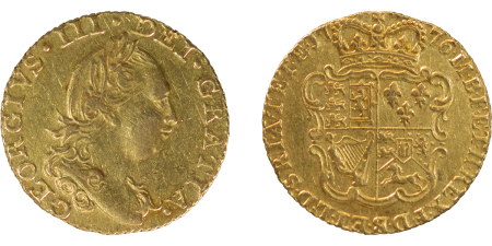 Great Britain. George III AU Half Guinea. 1776. 