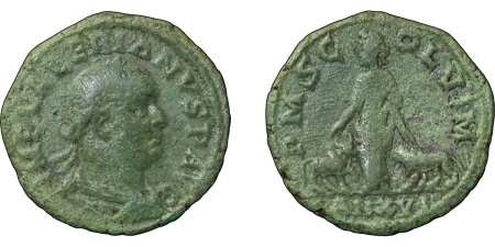Roman Provincial. Valerian I Æ As. 253-260AD. 