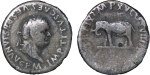 Roman. Titus AR Denarius (x2), elephant reverse. 79-81AD.