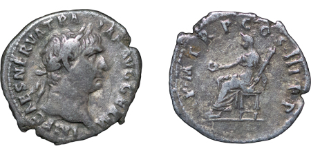 Roman Empire. Trajan AR Denarius. 98-117AD. 