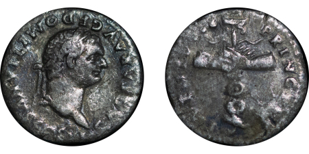 Roman. Domitian as Caesar AR Denarius. 81-96AD. 