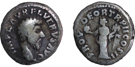 Roman Empire. Marcus Aurelius AR Denarius. 162-163AD.