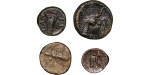 Greece, Cimmerian Bosphorus. Lot of 4 x Æ 14 to 8mm. 200-150BC.