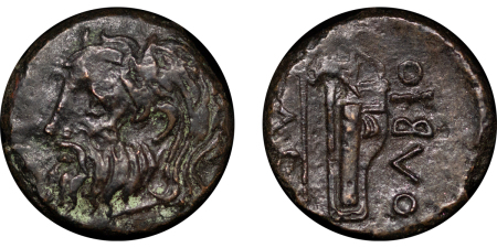 Greece, Olbia. Skythia Æ 19mm. Circa 310-280BC. 