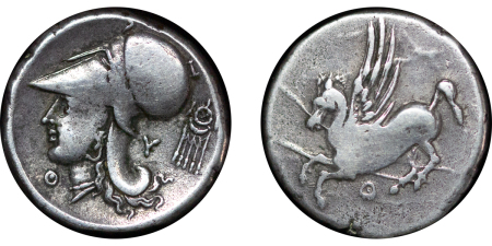 Greece, Corinth. Arkanania AR Stater. Circa 345-307BC.