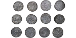 Seljuq of Rum. Qilij Arslan IV AR Dirhams. Lot of 12. 1255-1270.