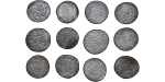 Seljuq of Rum. Qilij Arslan IV AR Dirhams. Lot of 12. 1255-1270.