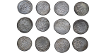 Seljuq of Rum. Qilij Arslan IV AR Dirhams. Lot of 12. 1255-1270.