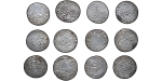 Seljuq of Rum. Qilij Arslan IV AR Dirhams. Lot of 12. 1255-1270.