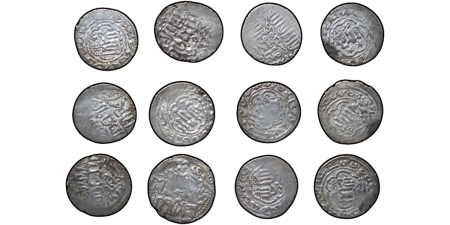Seljuq of Rum. Qilij Arslan IV AR Dirhams. Lot of 12. 1255-1270.