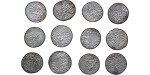 Seljuq of Rum. Qilij Arslan IV AR Dirhams. Lot of 12. 1255-1270.