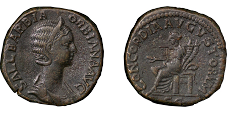 Orbiana, Augusta, 225-227AD Æ Sestertius, Rome mint.