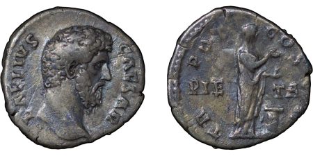 Roman Empire. Aelius Caesar AR Denarius. 136-138AD. 