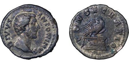 Roman Empire. Antoninus Pius AR Denarius, Reform of Rome. 161-180AD.