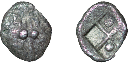 Ancient Greece. Kimmerian Bosphorus, Pantikapaion AR Hemiobol. Circa 470-460BC. 