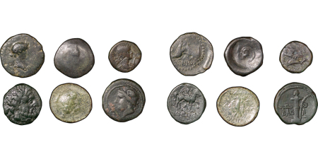 Ancient Greece. Black Sea area lot of 6 X Æ Denominations, various rulers and cities. Circa 4-1st Century BC.