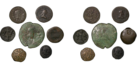 Ancient Greece. Lot of 7 Bronzes. Various denominations, cities and dates. 4th to 1st century BC.