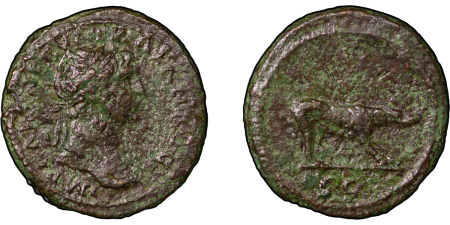 Roman Empire. Trajan Æ Quadrans. 98-117AD. 