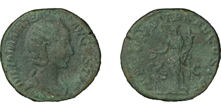 Roman Empire. Julia Mamea Æ Sestertius. 232-235AD. 