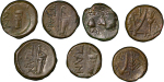 Ancient Greece, Olbia, Thrace. Black Sea lot of 7x Bronzes. 3rd to 2nd Century BC.